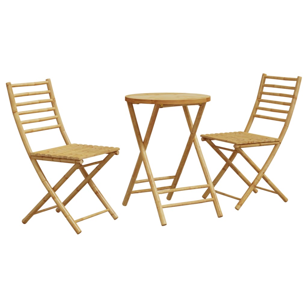 Ensemble de bistro 3 pcs bambou