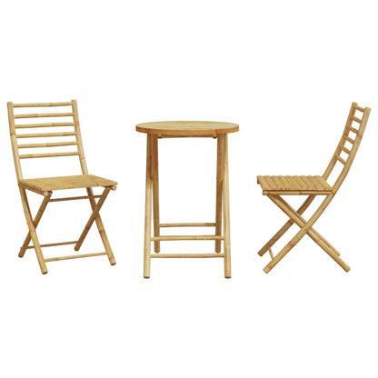 Ensemble de bistro 3 pcs bambou