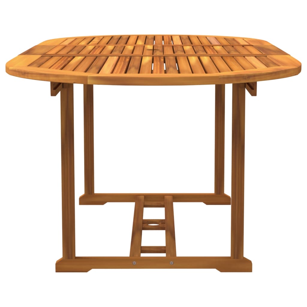 Ensemble à manger de jardin 5pcs bois d'acacia solide textilène