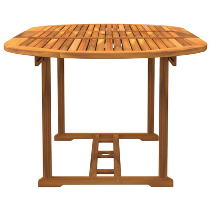 Ensemble à manger de jardin 5pcs bois d'acacia solide textilène