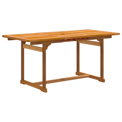 Ensemble à manger de jardin 5pcs bois d'acacia solide textilène