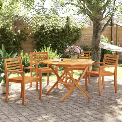 Chaises de jardin lot de 4 59x55x85 bois massif d'acacia