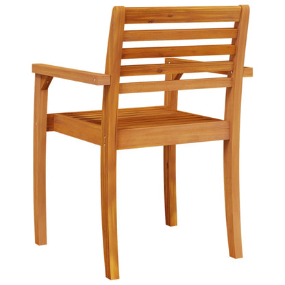 Chaises de jardin lot de 4 59x55x85 bois massif d'acacia