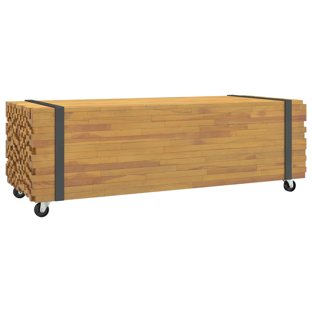 Table basse 110x45x35 cm bois massif de teck