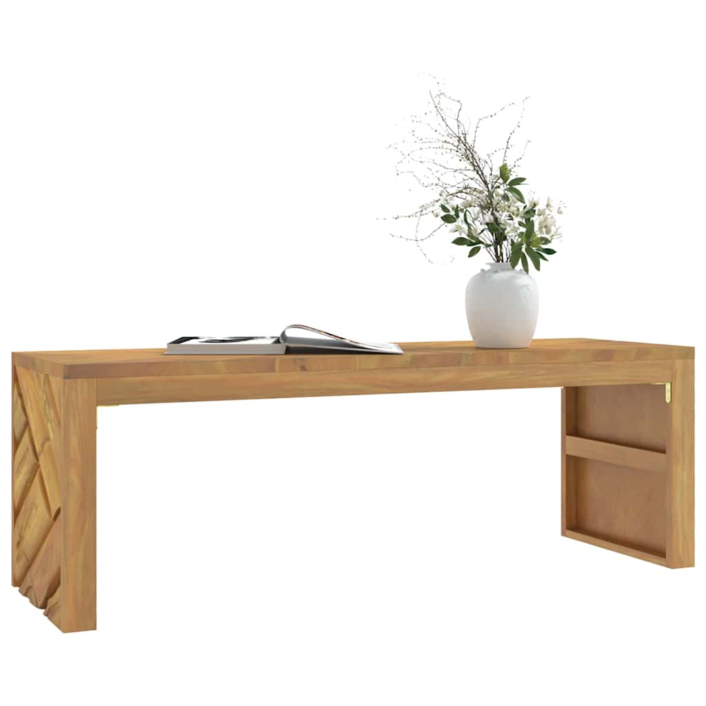 Table basse 110x35x38 cm bois massif de teck