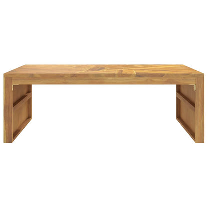 Table basse 110x60x38 cm bois de teck solide