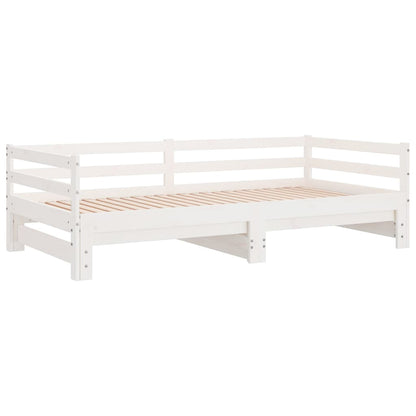 Lit de jour et lit gigogne sans matelas 90x200 cm bois massif