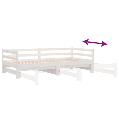 Lit de jour et lit gigogne sans matelas 90x200 cm bois massif