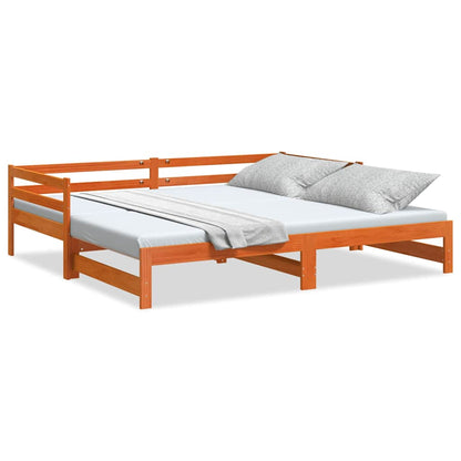 Lit de jour et lit gigogne sans matelas 90x200 cm bois massif