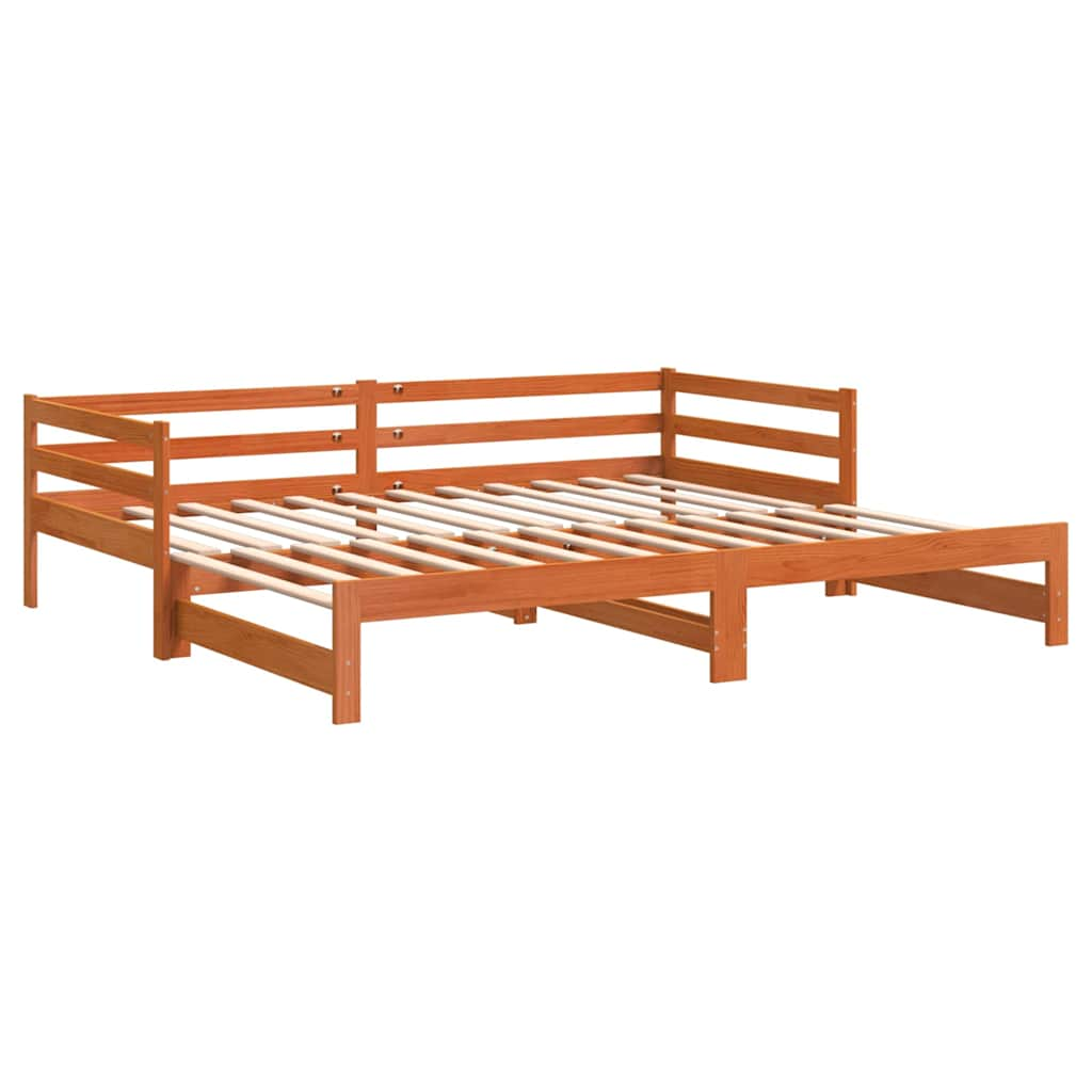 Lit de jour et lit gigogne sans matelas 90x200 cm bois massif