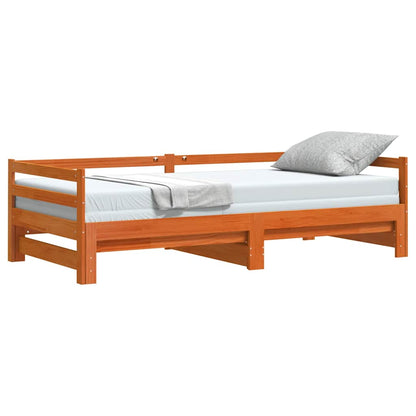 Lit de jour et lit gigogne sans matelas 90x190 cm bois massif