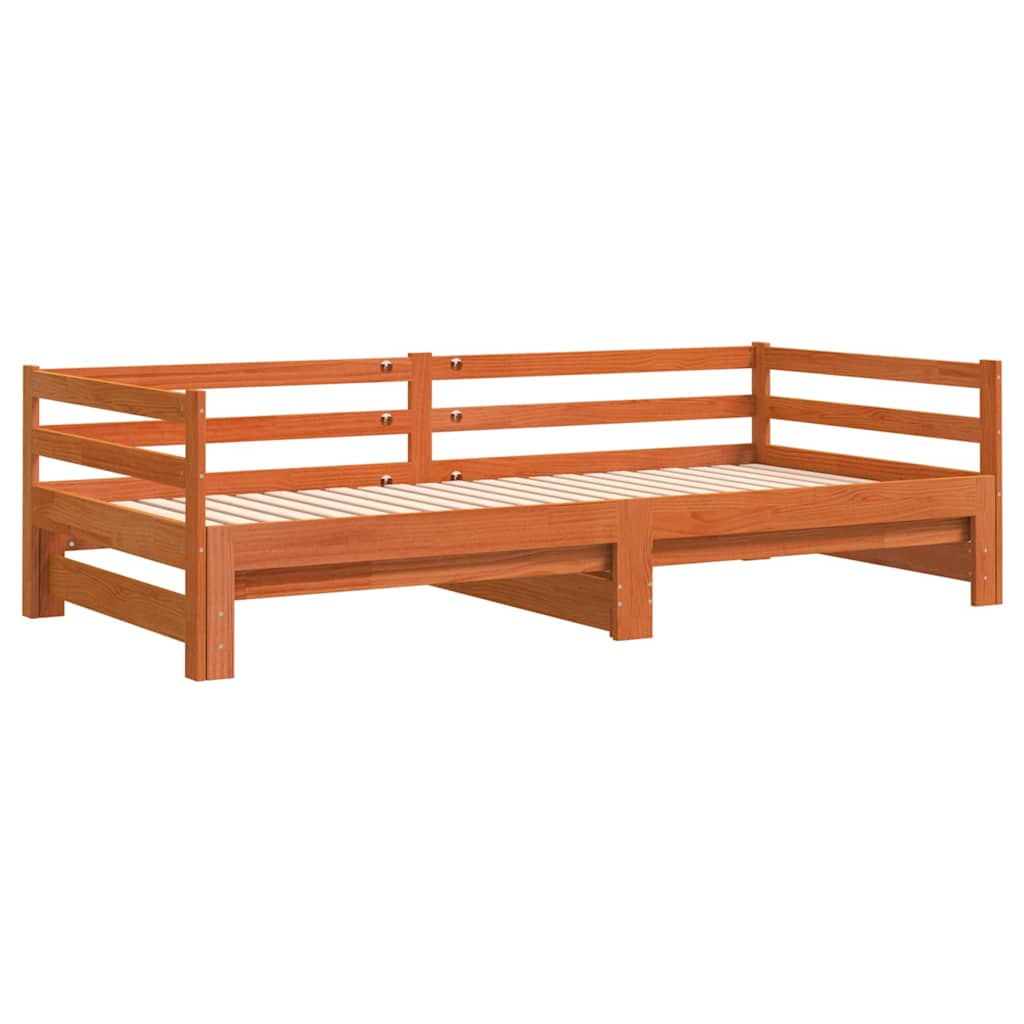 Lit de jour et lit gigogne sans matelas 90x190 cm bois massif