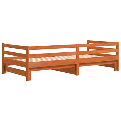 Lit de jour et lit gigogne sans matelas 90x190 cm bois massif