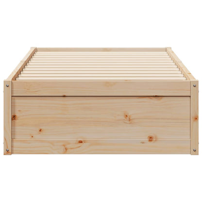 Cadre de lit sans matelas 90x200 cm bois de pin massif