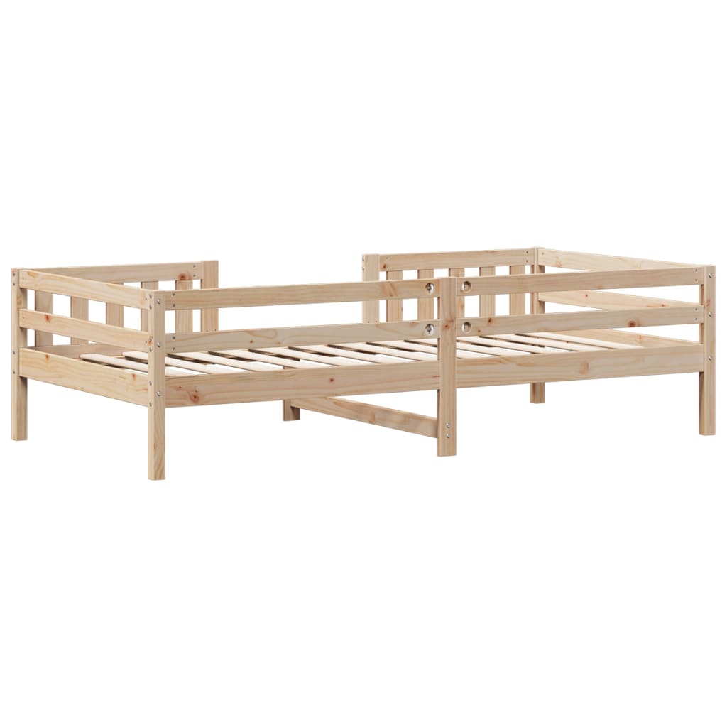 Cadre de lit sans matelas 100x200 cm bois massif de pin