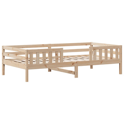 Cadre de lit sans matelas 80x200 cm bois massif de pin