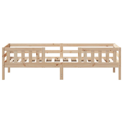 Cadre de lit sans matelas 80x200 cm bois massif de pin