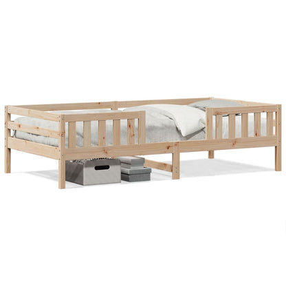 Cadre de lit sans matelas 75x190 cm bois de pin massif