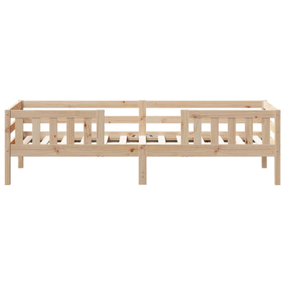 Cadre de lit sans matelas 75x190 cm bois de pin massif