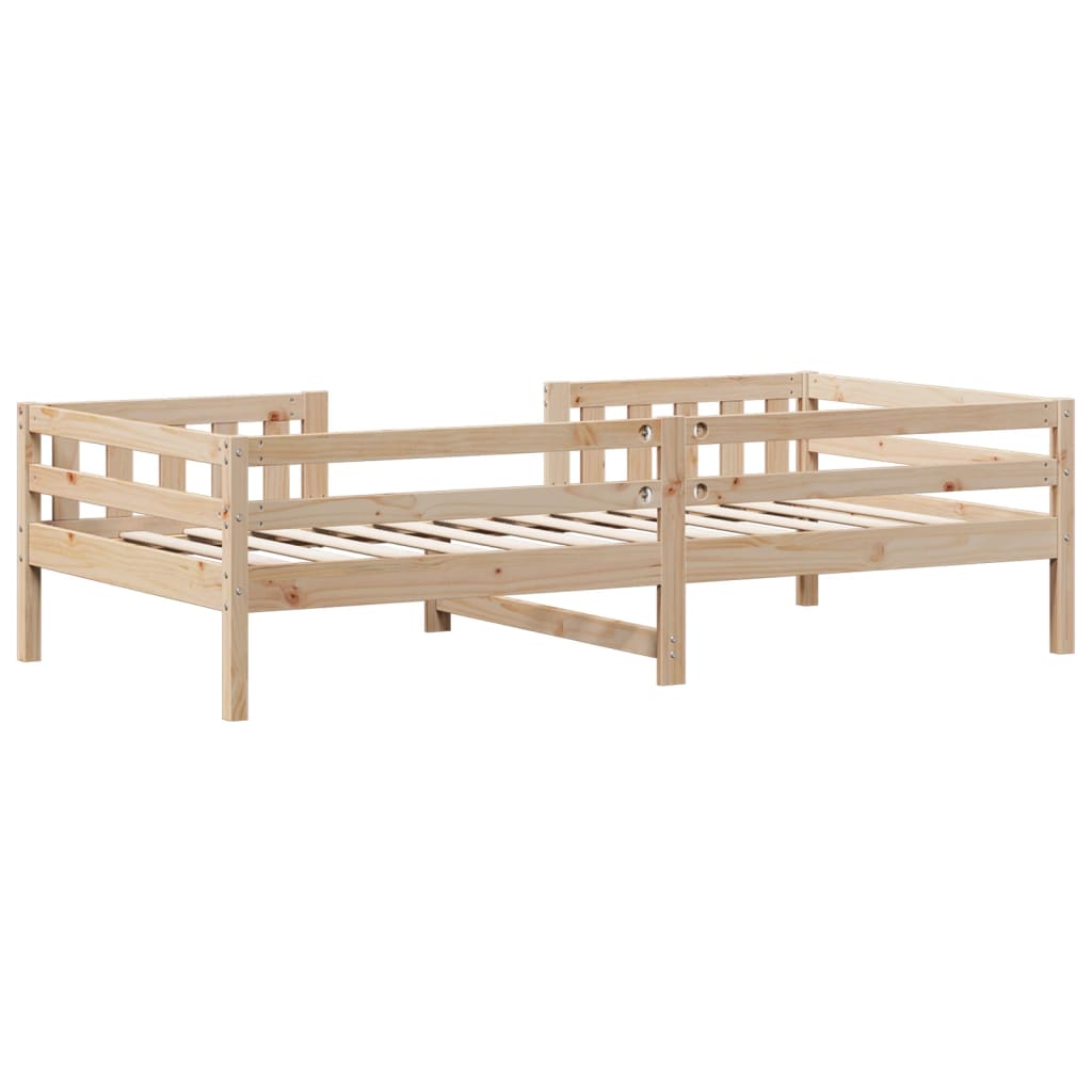 Cadre de lit sans matelas 75x190 cm bois de pin massif