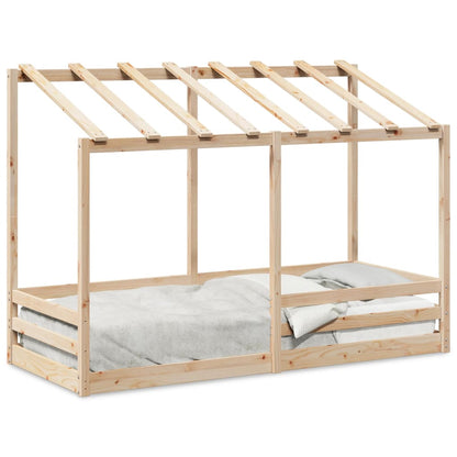 Lit pour enfants sans matelas 75x190 cm bois pin massif