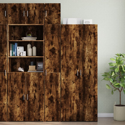 Armoire murale chêne fumé 30x42,5x40 cm bois d'ingénierie