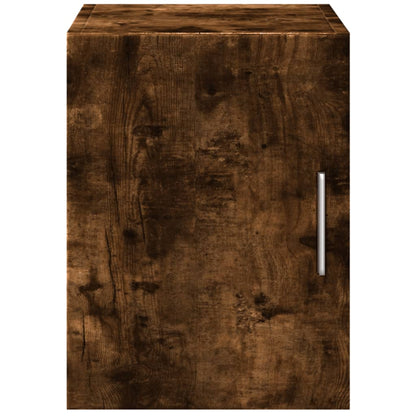 Armoire murale chêne fumé 30x42,5x40 cm bois d'ingénierie