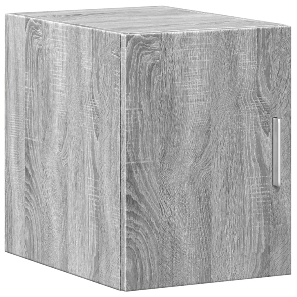 Armoire murale sonoma gris 30x42,5x40 cm bois d'ingénierie