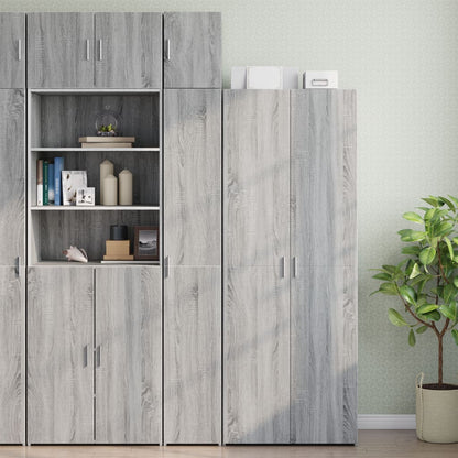 Armoire murale sonoma gris 30x42,5x40 cm bois d'ingénierie