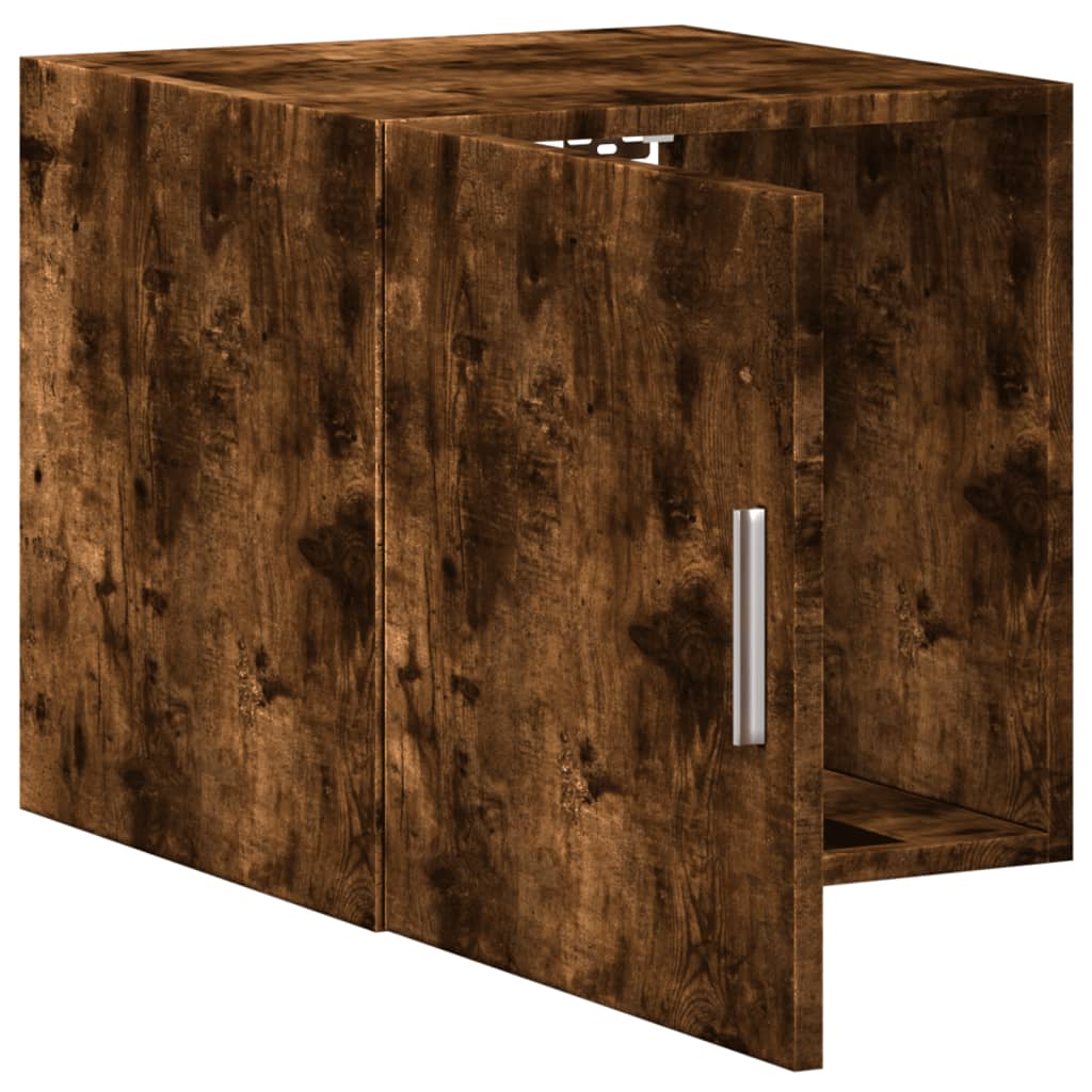 Armoire murale chêne fumé 40x42,5x40 cm bois d'ingénierie