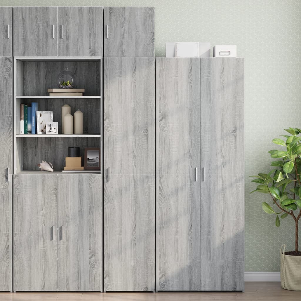 Armoire murale sonoma gris 40x42,5x40 cm bois d'ingénierie