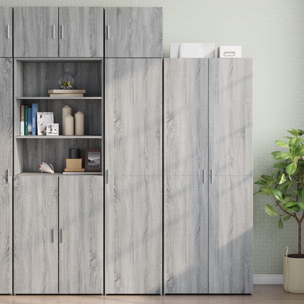 Armoire murale sonoma gris 45x42,5x40 cm bois d'ingénierie