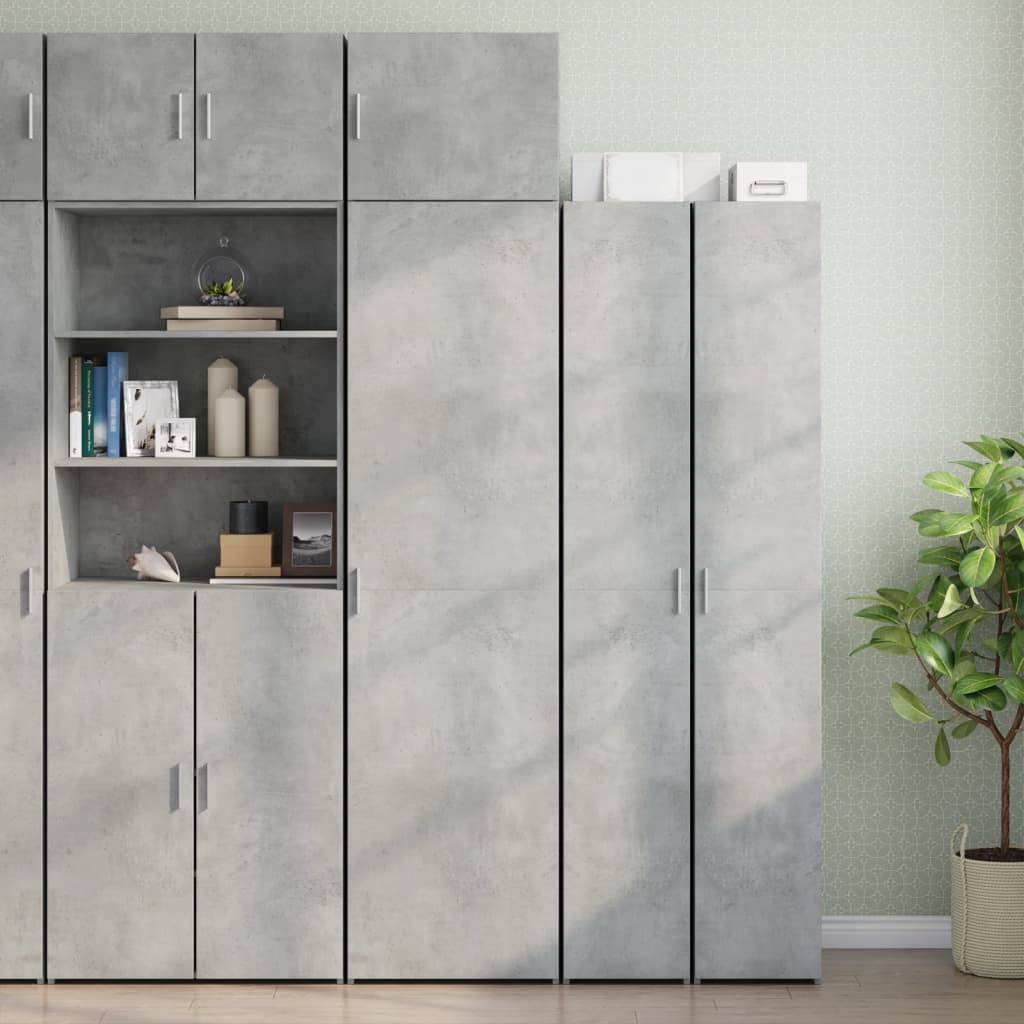 Armoire murale gris béton 50x42,5x40 cm bois d'ingénierie