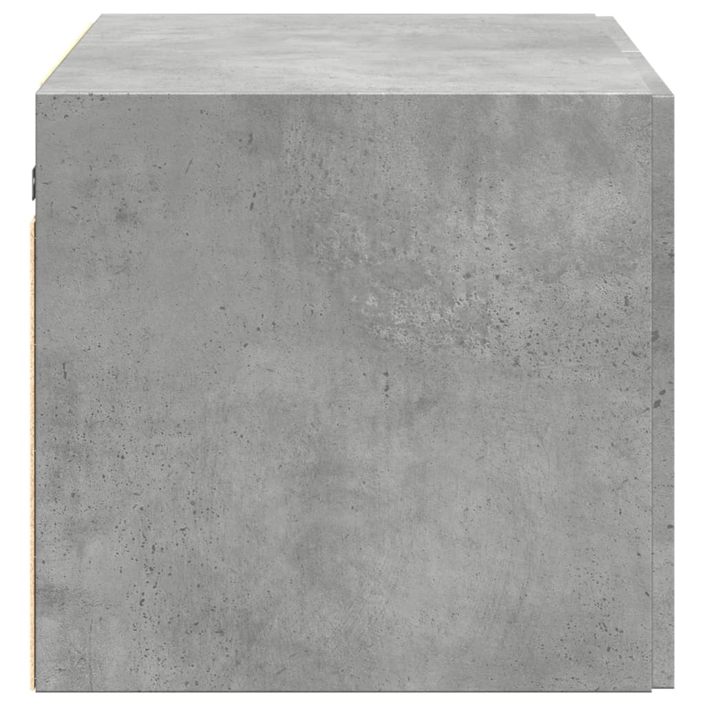 Armoire murale gris béton 70x42,5x40 cm bois d'ingénierie