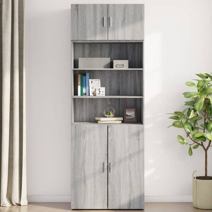 Armoire murale sonoma gris 80x42,5x40 cm bois d'ingénierie