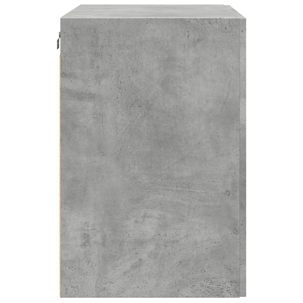 Armoire murale gris béton 80x42,5x64 cm bois d'ingénierie