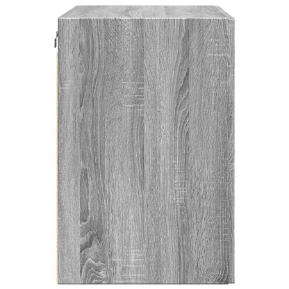 Armoire murale sonoma gris 80x42,5x64 cm bois d'ingénierie