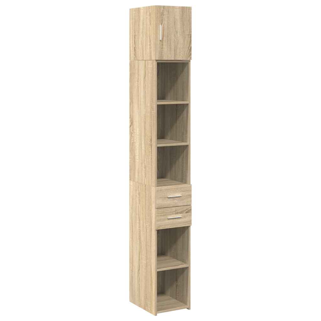 Armoire de rangement mince chêne sonoma 30x42,5x225 cm