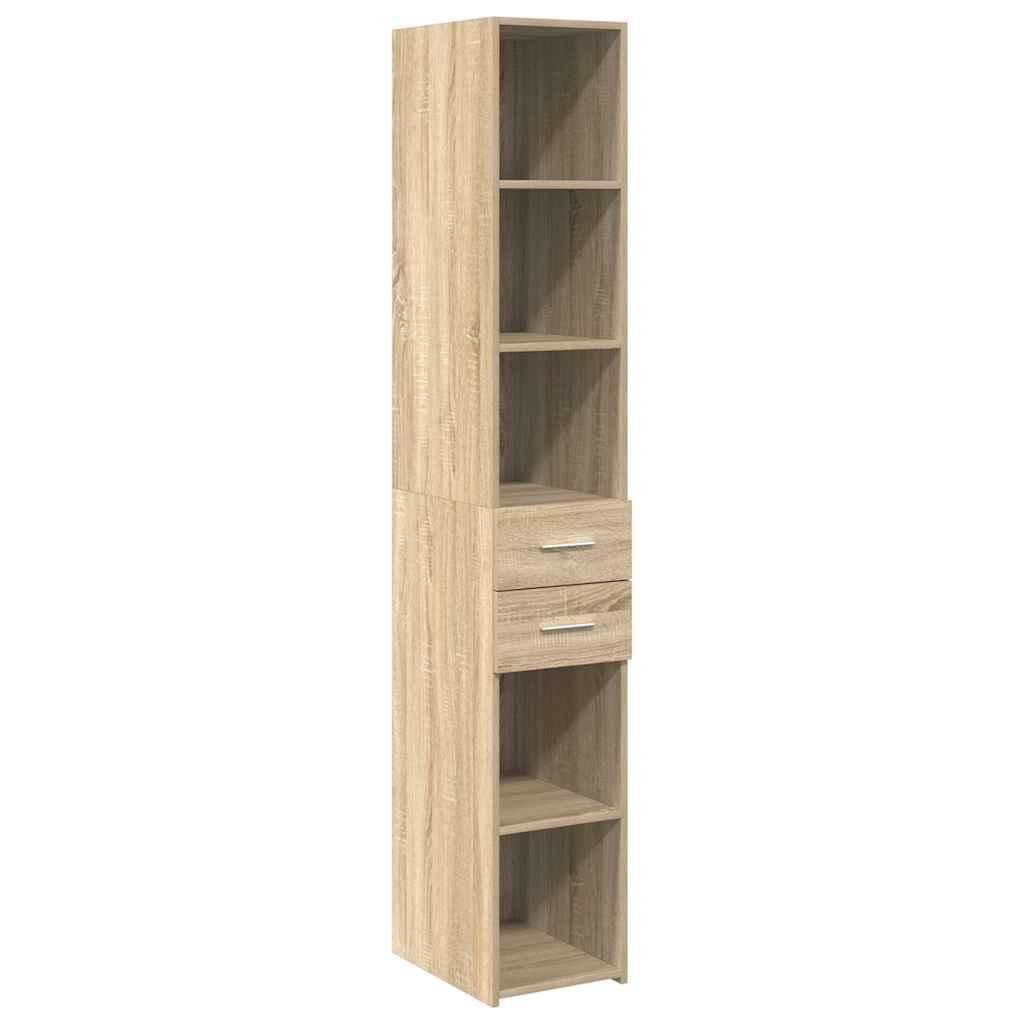 Armoire de rangement mince chêne sonoma 30x42,5x225 cm