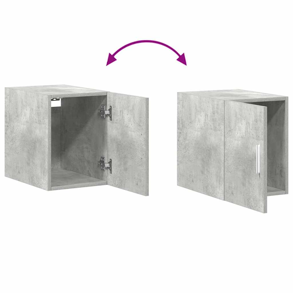 Armoire de rangement mince gris béton 30x42,5x225 cm