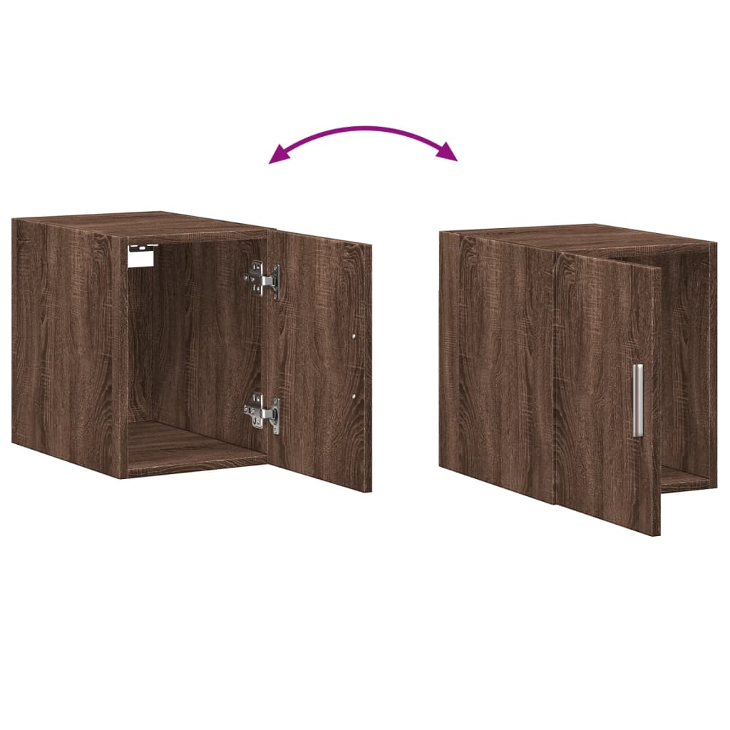 Armoire de rangement mince chêne marron 30x42,5x225 cm