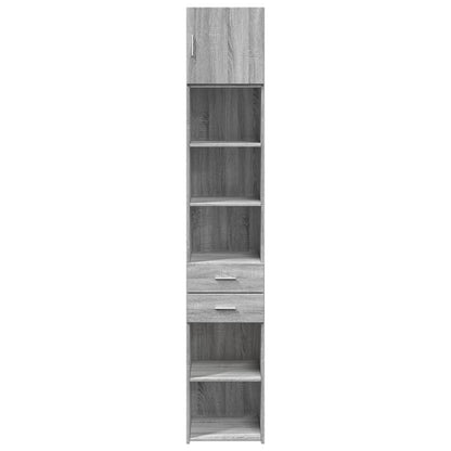 Armoire de rangement mince sonoma gris 40x42,5x225 cm