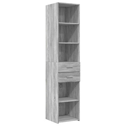 Armoire de rangement mince sonoma gris 40x42,5x225 cm