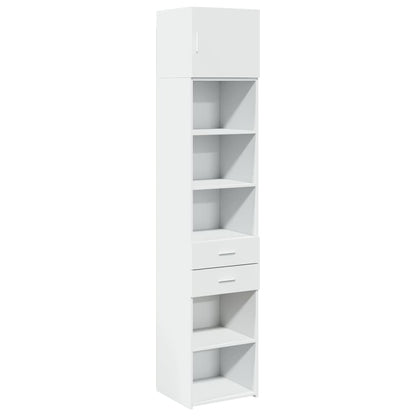 Armoire de rangement mince blanc 45x42,5x225 cm