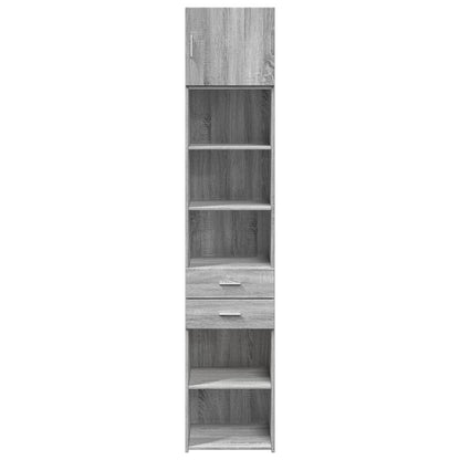 Armoire de rangement mince sonoma gris 45x42,5x225 cm