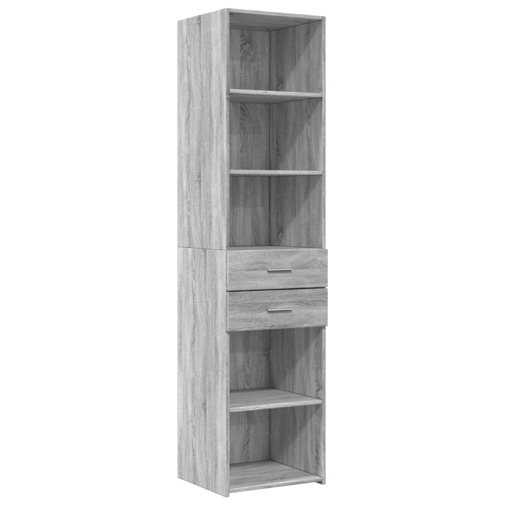 Armoire de rangement mince sonoma gris 45x42,5x225 cm