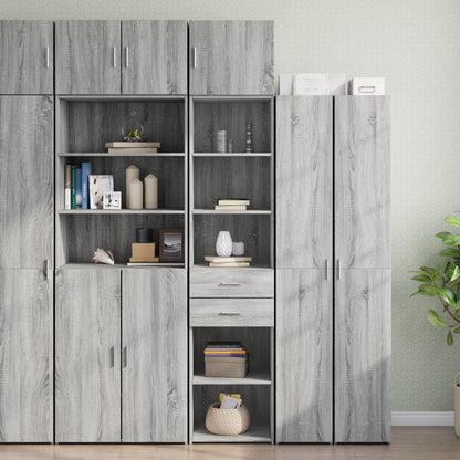 Armoire de rangement mince sonoma gris 45x42,5x225 cm