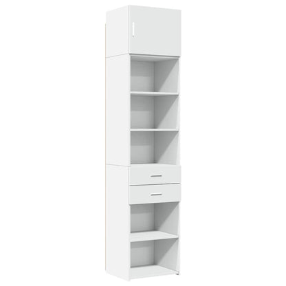 Armoire de rangement mince blanc 50x42,5x225 cm