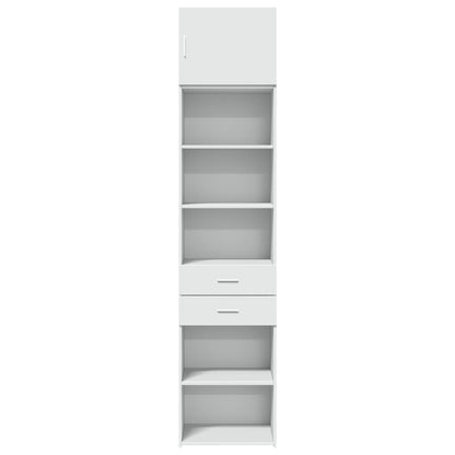 Armoire de rangement mince blanc 50x42,5x225 cm