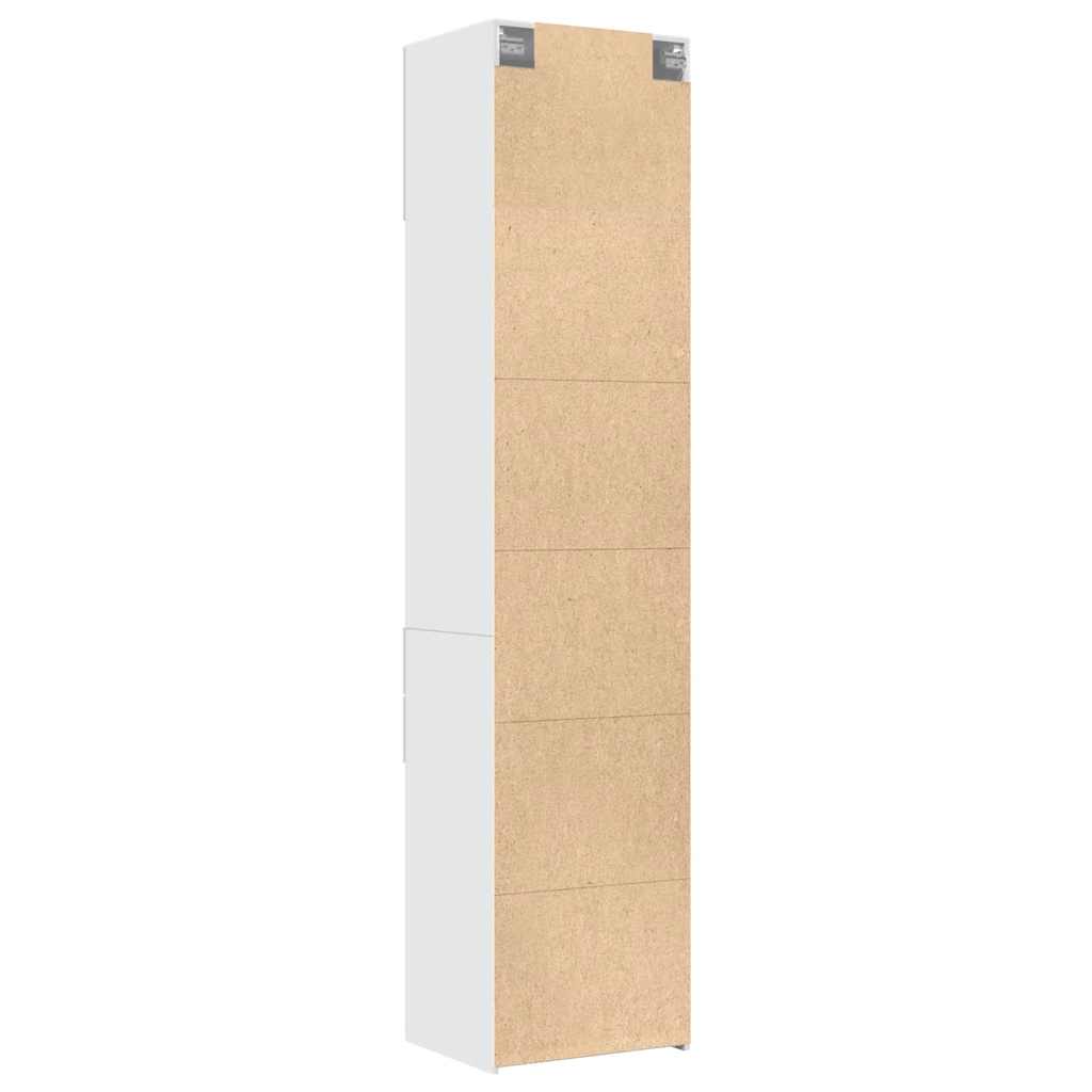 Armoire de rangement mince blanc 50x42,5x225 cm